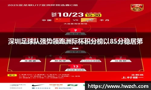 深圳足球队强势领跑洲际杯积分榜以85分稳居第一